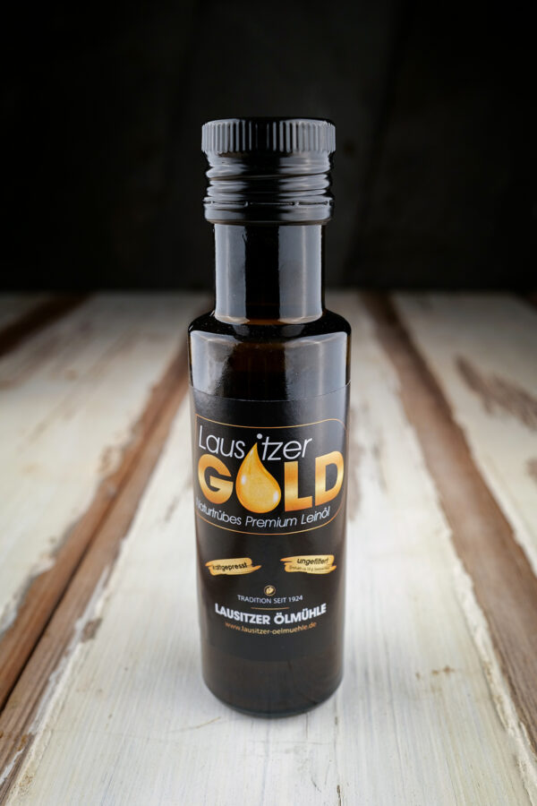 Lausitzer Gold - Das Premium Leinöl aus der Lausitzer Ölmühle (105 ml)