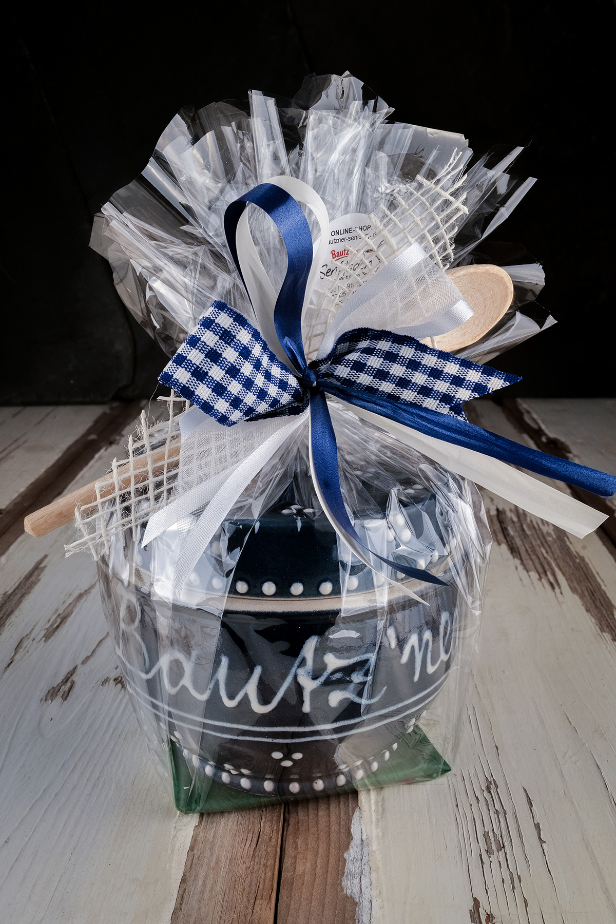 Präsent Keramiktopf blau „Bautz'ner“